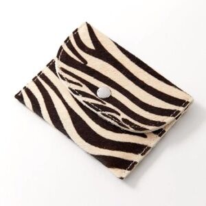 UO Zebra Print Calf Hair Cardholder